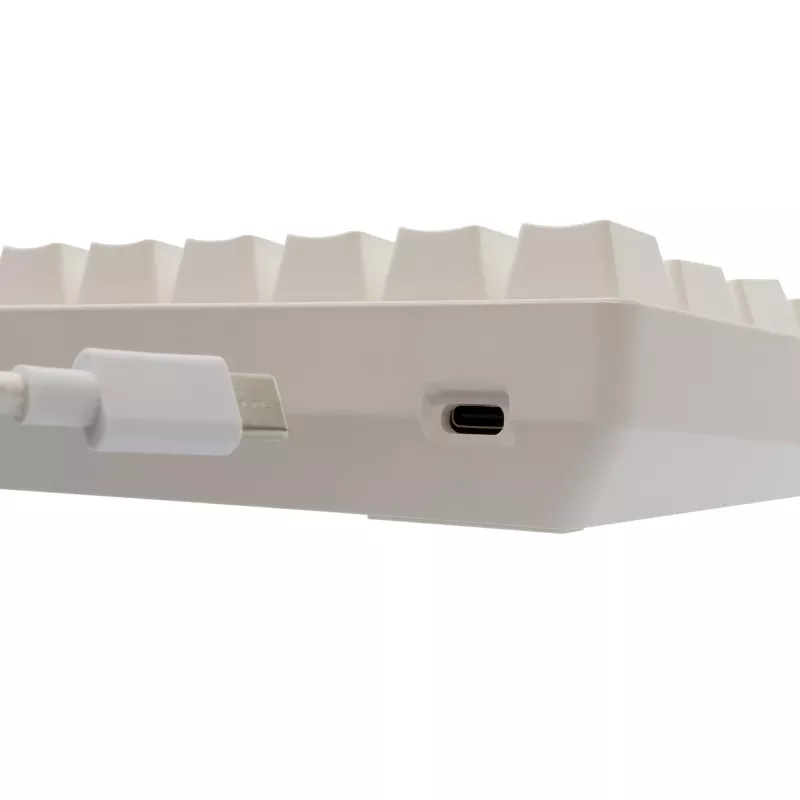 Laidinė mechaninė klaviatūra White Shark Shinobi-2 (GK-004211) — US išdėstymas, raudoni jungikliai, balta