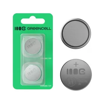 Mygtukinė baterija Green Cell Greencell lizdinė pakuotė 2x CR2032 3V 220mAh