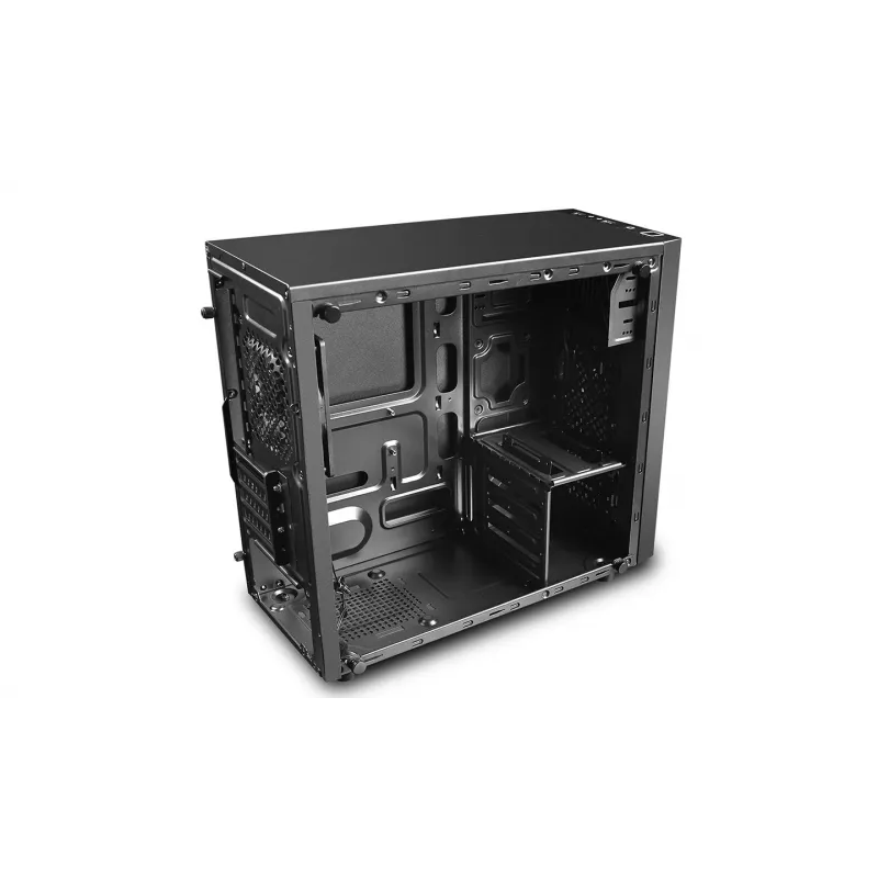 PC korpusas DeepCool Matrexx 30 Mini Tower — Micro ATX, grūdintas stiklas, 3x3,5 colio / 2x2,5 colio lizdai, GPU iki 25 cm