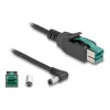 DeLOCK PoweredUSB laidas, USB kištukas 12 V į DC 5,5 x 2,5 mm kištuką kampuotas, 1 m