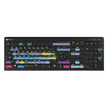 Klaviatūra Logickeyboard ASTRA 2 USB AZERTY anglų Juoda
