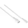 kabelmeister Euro-Extension Plug C8 (tiesus) į lizdą C7 / Euro 8 (tiesus), baltas, 0,75 mm², 2 m (SK0870-W020)