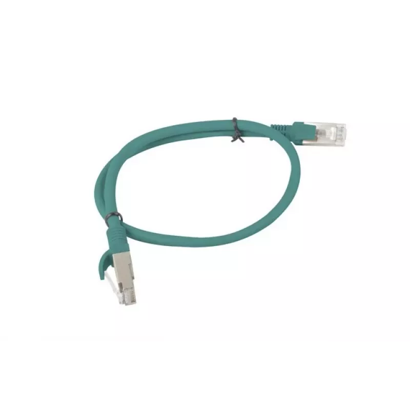 komutacinis kabelis LANBERG PCU6-20CC-0050-G RJ45 Cat.6 0,5 m U/UTP CCA 24 AWG žalias