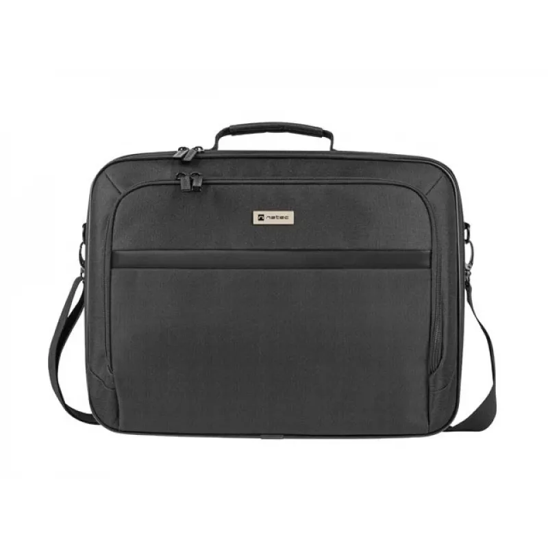 Portfelis NATEC Boxer Lite 39,6 cm (15,6 col.) – poliesteris, 2 skyriai, petnešos dirželis, 410×305×65 mm, 750 g