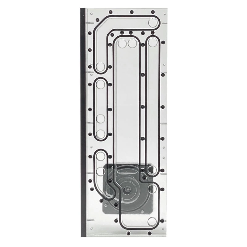 Stealkey Customs SK-Crossflow, skirtas Lian Li - O11D XL Evo Distroplate D5/DDC - akrilas