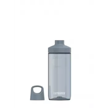 Izoliuotas vandens butelis Kambukka Reno 500 ml, Tritan (50% perdirbtas), pilkas, užsukamas dangtelis, galima plauti induaplovėje