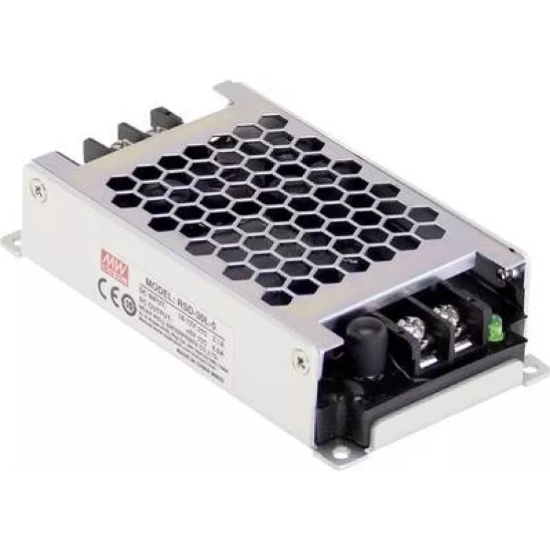 Maitinimo adapteris MEAN WELL RSD-30G-5, 30 W, 5 V, 6 A, RoHS, 60×113×25 mm