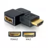 Adapteris HDMI kištukas į HDMI lizdą 90° dešinėn DeLOCK 65076