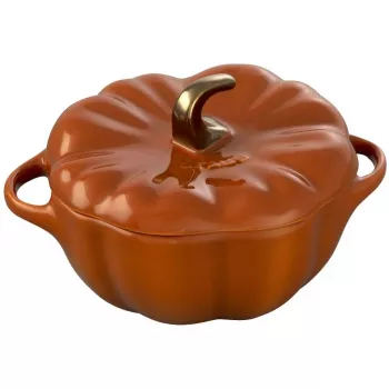 Apvalus ketaus puodas Staub 24 cm, šalavijų žalia, modelis 40505-364-0