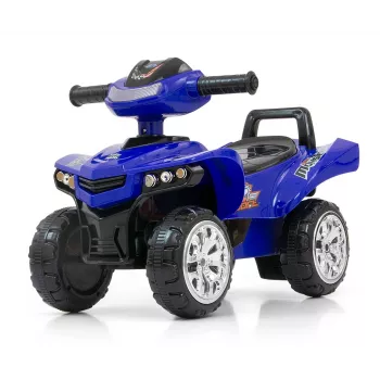 Ride-on toy milly mally Ride-on Monster Navy — vaikiška sėdima transporto priemonė, žema sėdynės aukštis