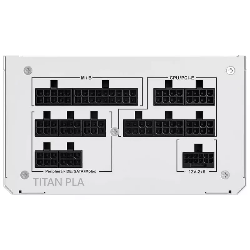 Montech Titan PLA 850W - 80 PLUS & Cybenetics Platinum, modulinis, PCIe 5.1 - 850 W
