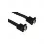Synergy21 kabelis SATA-3 Internal 0,50m Plug(angled) Juoda **