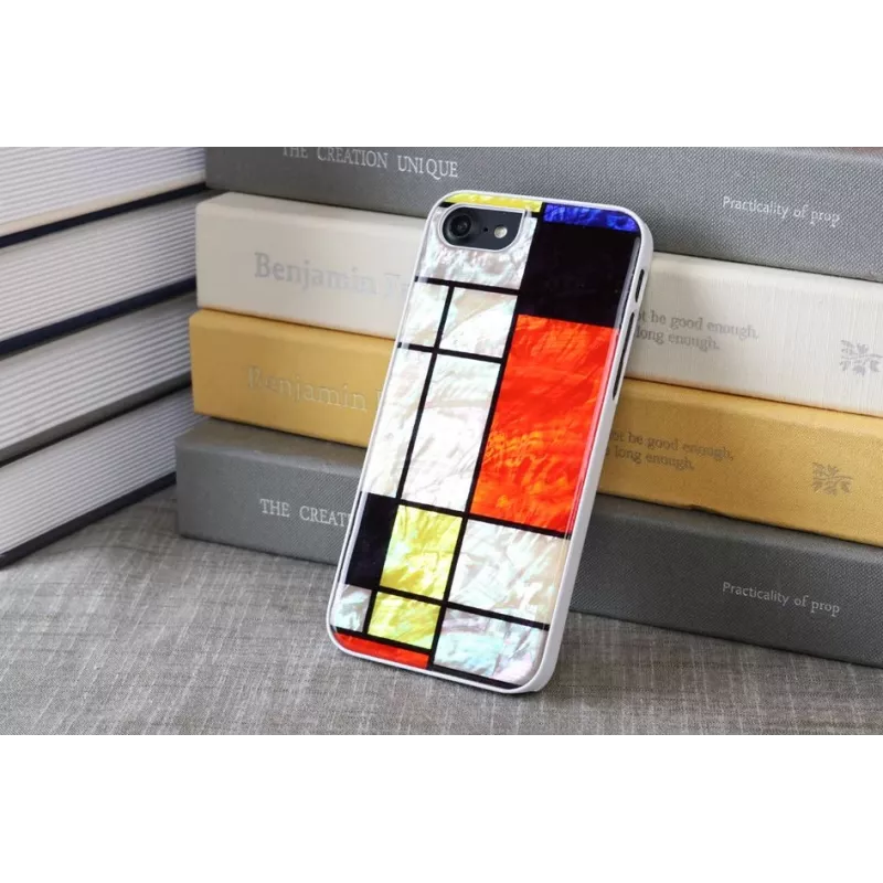 Apsauginis dėklas iKins Apple iPhone 8 / 7 Mondrian White