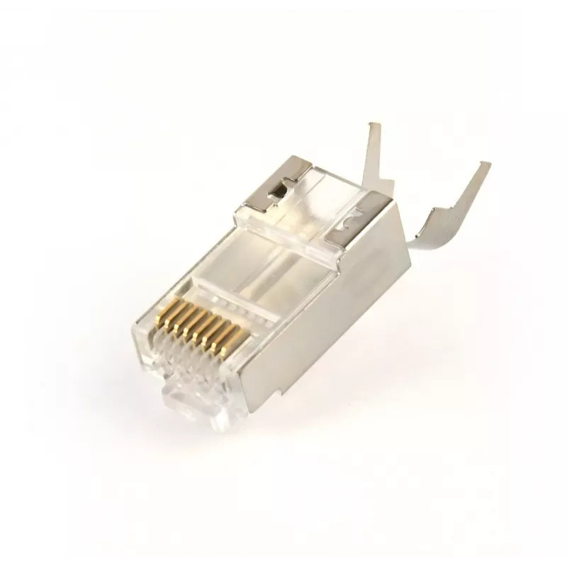GEMBIRD CAT7 8P8C RJ45 jungtys, paauksuotos 15µm FTP/SFTP, 100 vnt.