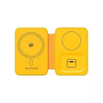 Belaidis 3-in-1 įkroviklis WEKOME MagSafe + veidrodis (belaidis, 3-in-1)