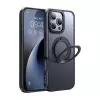 Apsauginis dėklas Mcdodo PC-4932, skirtas iPhone 16 Pro, su integruotu stovu, juodas