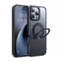 Apsauginis dėklas Mcdodo PC-4932, skirtas iPhone 16 Pro, su integruotu stovu, juodas