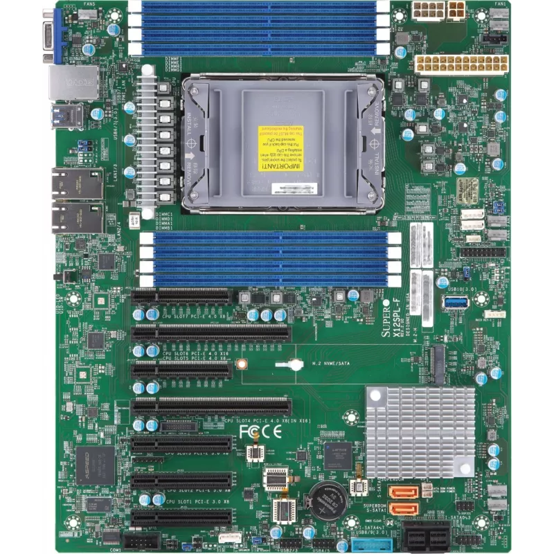 Supermicro MBD-X12SPL-F-B pagrindinė plokštė Intel® C621 LGA 4189 ATX