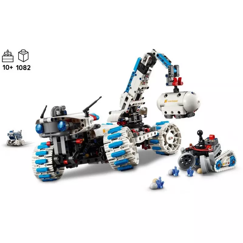 LEGO Technic 42211 Lunar Outpost Mėnulio roveris – konstruktorius, 1082 vnt., modulinis surinkimas, 130×310×190 mm