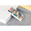 Apsauginis išmaniojo telefono dėklas iKins, skirtas iPhone XS/S, mozaikinis baltas – kietas galinis dangtelis, dekoratyvus mozaikos raštas