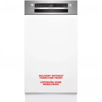 Indaplovė Bosch Serie 2 SPI2HKS42E pusiau įmontuojama siaura 45 cm, 10 vietų komplektų, 5 programos, E klasė