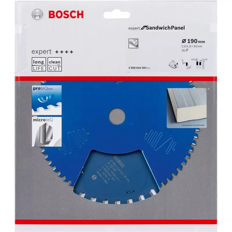 BOSCH Pjūklo Diskas EXPERT SH H 190x30x36