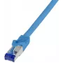 Logilink Professional Ultraflex - Patch-Cable - RJ-45 (M) į RJ-45 (M) - 0,25 m - 6 mm - S/FTP - Cat.7 Raw Cable (kabelis) / CAT 6a (prievadai) - be halogenų, liejinis, be užkabų - mėlyna, R