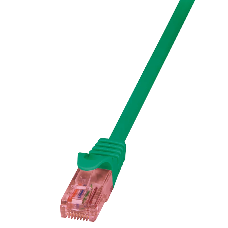 Tinklo kabelis LOGILINK 0,25 m Cat6 U/UTP su RJ-45 jungtimis, žalias