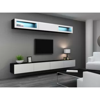 Cama Spintelė VIGO 90 uždara 90/35/32 juodas/baltas blizgus