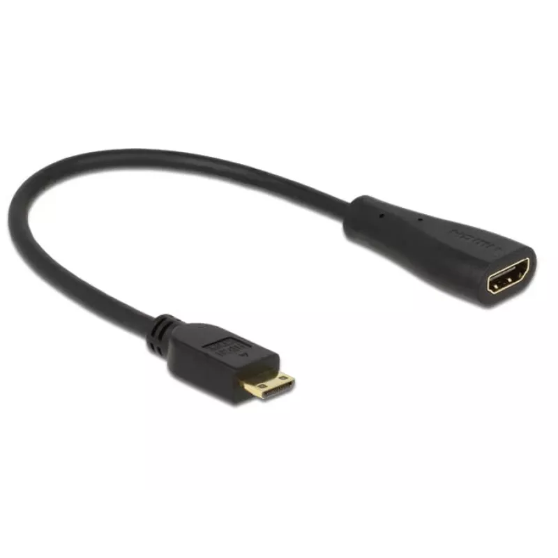 HDMI laidas DeLOCK 0,23 m mini-HDMI/HDMI