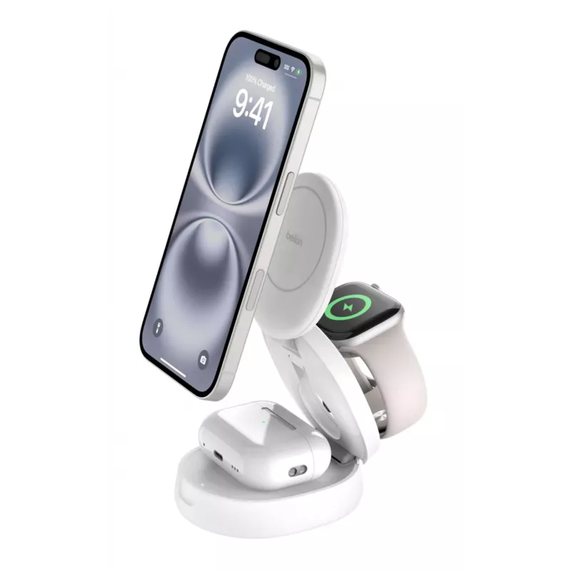 Įkroviklis Belkin WIZ034KQWH USB belaidis greitasis įkrovimas, baltas
