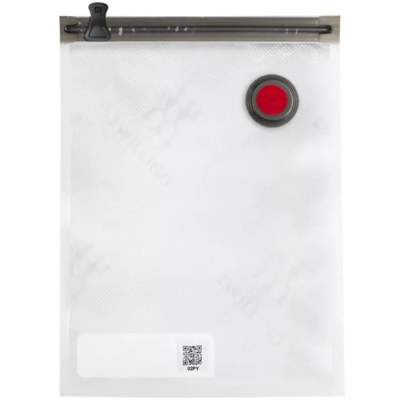 Vakuuminio sandarinimo dėžutė ZWILLING 36807-007-0, plastikinė stačiakampė maisto talpykla, 1,1 l ir 2,3 l, sandariai užrakinamas dangtelis, nuimama, permatoma balta