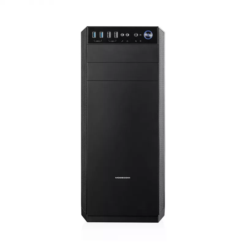 PC korpusas MODECOM Oberon Pro Midi Tower, grūdintas stiklas, microATX/ATX, 7 lizdai, 395 mm GPU, 2x3,5 colio + 3x2,5 colio nišos, USB 3.2 Gen1