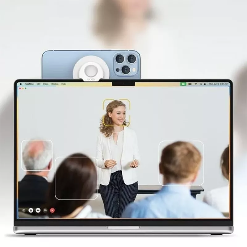 Indukcinis laikiklis „MacBook MagSafe“ juodas