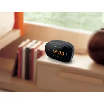 Laikrodinis radijo imtuvas Muse M-150CR su FM PLL imtuvu, 1,52 cm LED ekranu, žadintuvu (radijas/zumeris), kintamoji srovė 230 V / AAA baterijos