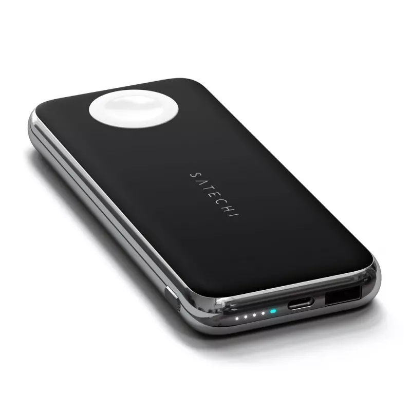 Belkin QUATRO 10000 mAh belaidžio įkrovimo išorinė baterija, juoda, sidabrinė