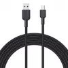 USB A į USB C laidas Aukey CB-NAC1, 1 m, pintas nailonas, USB PD 60W, USB 2.0