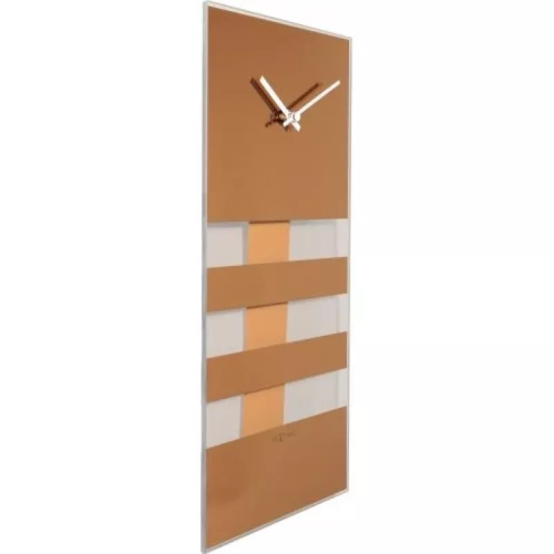 NeXtime klok 2855co Bold Stripes, 38x19 cm, sieninis, varinis