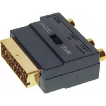 Vaizdo/Garso SCART adapteris ShiverPeaks 94035-G su 3 RCA (sudėtiniam vaizdui/garso signalui)