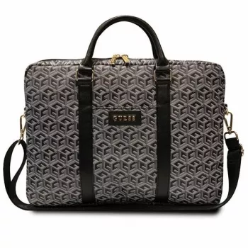 Guess GCube Stripes krepšys 16 inch nešiojamam kompiuteriui, juodas - GUCB15HGCFSEK