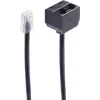 telefono laidas ShiverPeaks BS71231-8/4 0,15 m Juodas