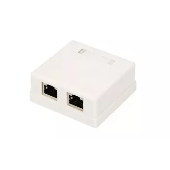 Paviršinio montavimo tinklo lizdas Extralink EX.9649 — 2x RJ45 Cat5e STP