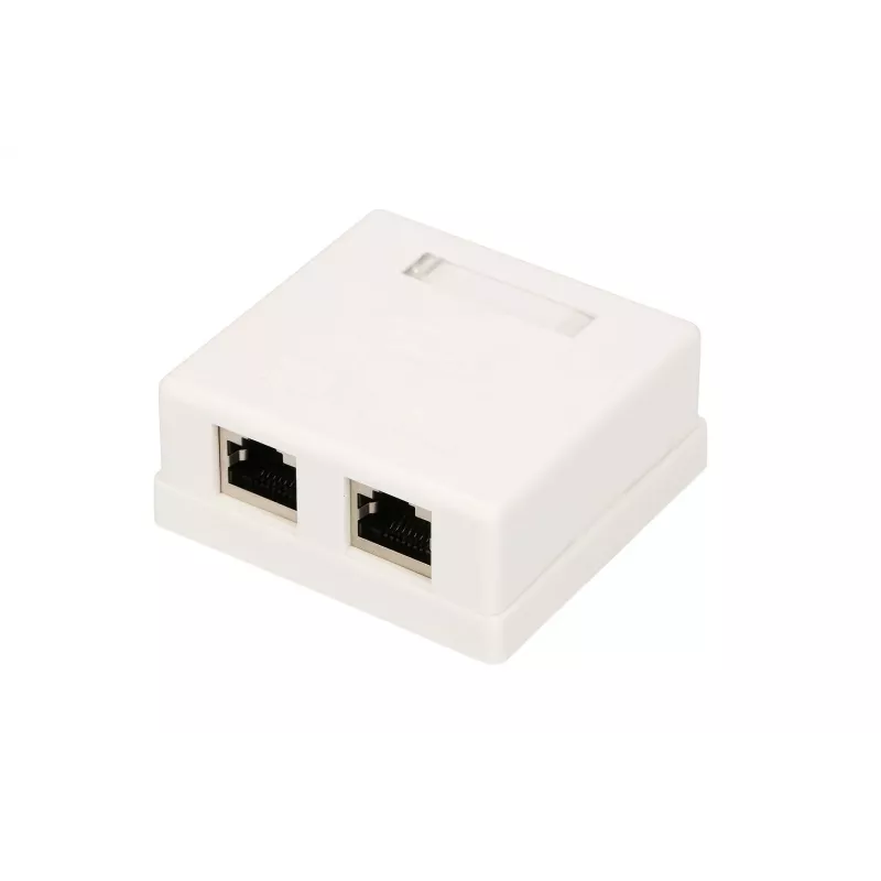 Paviršinio montavimo tinklo lizdas Extralink EX.9649 — 2x RJ45 Cat5e STP