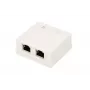 Paviršinio montavimo tinklo lizdas Extralink EX.9649 — 2x RJ45 Cat5e STP