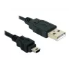 USB laidas DeLOCK 82252 USB 2.0 1,5 m USB A Mini-USB B juodas