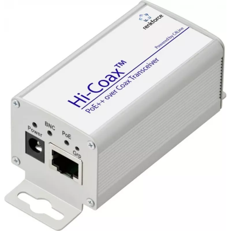 Renkforce RF-6861944 PoE++ per bendraašį siųstuvą-imtuvą Koaksialinis diapazonas maks. 300 m 1 vnt. 100 (RF-6861944)