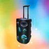 Nešiojamasis Bluetooth karaoke garsiakalbis MANTA SPK0803B140 140 W, maitinamas baterijomis, MIC/USB/microSD, FM, ekvalaizeris, ratukai
