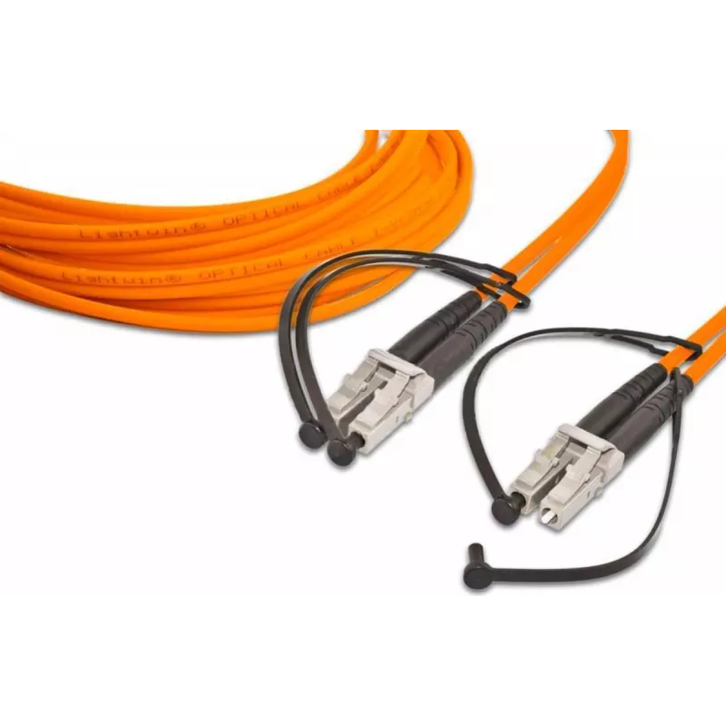 Lightwin LDP-50 LC-LC 10.0 OM2 šviesolaidinis kabelis 10 m 2x LC oranžinis (LDP-50 LC-LC 10.0 OM2)