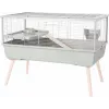 Cage ZOLUX Neolife 100 žalias — medinis narvas mažiems augintiniams 990×760×540 mm, 15 mm tarpas tarp virbų