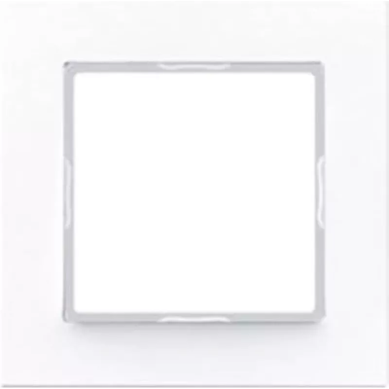 Sieninio jungiklio dengiamoji plokštė JUNG AC 581 WW Balta, duroplastas, 84×84 mm